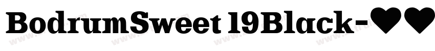BodrumSweet 19Black字体转换 BodrumSweet 19Black字体转换